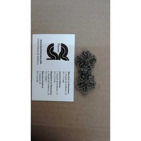 BROCHE METAL PEDRERIA