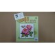 KIT FLORES DE MEDIO PUNTO 20*20 CM CONTIENE AGUJA E HILOS