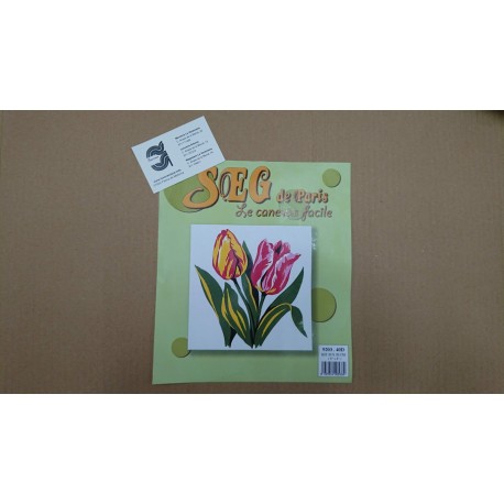 KIT FLORES DE MEDIO PUNTO 20*20 CM CONTIENE AGUJA E HILOS