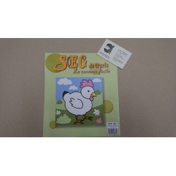 KIT GALLINA DE MEDIO PUNTO 20*20 CM CONTIENE AGUJA E HILOS