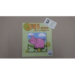 KIT CERDITO DE MEDIO PUNTO 20*20 CM CONTIENE AGUJA E HILOS