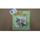 KIT FLORES DE MEDIO PUNTO 20*20 CM CONTIENE AGUJA E HILOS