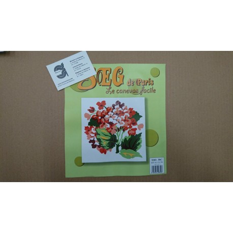 KIT FLORES DE MEDIO PUNTO 20*20 CM CONTIENE AGUJA E HILOS