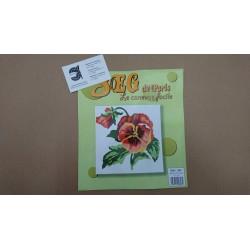KIT FLORES DE MEDIO PUNTO 20*20 CM CONTIENE AGUJA E HILOS