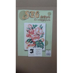 KIT FLORES DE MEDIO PUNTO 20*25 CM CONTIENE AGUJA E HILOS