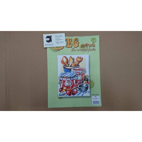 KIT COCINA DE MEDIO PUNTO 20*20 CM CONTIENE AGUJA E HILOS