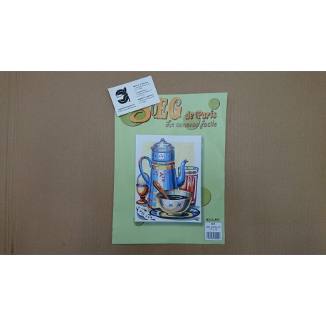 KIT COCINA DE MEDIO PUNTO 20*25 CM CONTIENE AGUJA E HILOS
