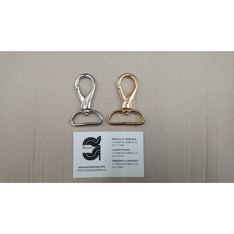 MOSQUETON ANILLA GIRATORIA METAL