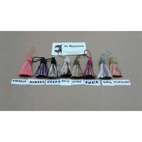 BORLA MULTICOLOR 6 CM APROX   12501