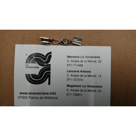 CIERRE CADENA 42*6MM TRES PIEZAS APROX 3.5 CM DE LARGO