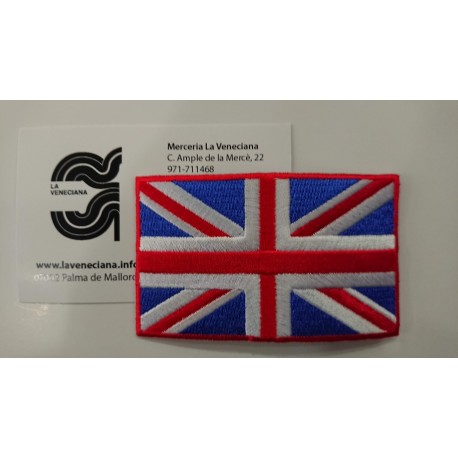 APLICACION BANDERA  INGLESA 8*5 CM TERMOADHESIVA