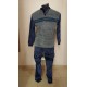 PIJAMA HOMBRE RAYA POSICIONAL DELANTERO  ALGODON 75%