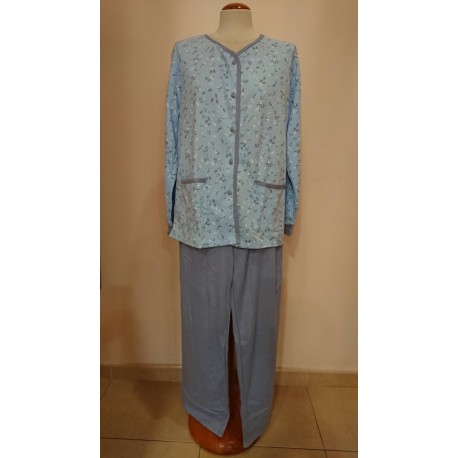 PIJAMA MUJER ABIERTO 50% ALGOODN 50% POLIESTER