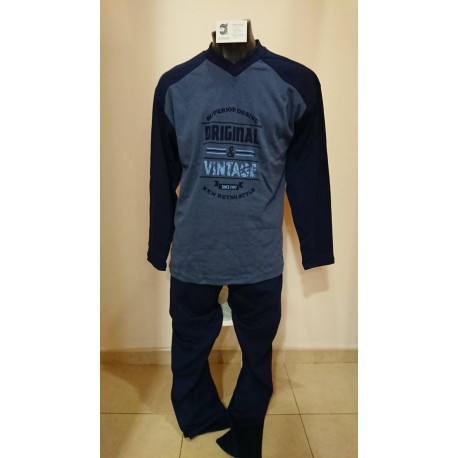 PIJAMA HOMBRE  ALGODON 50%  POLIESTER 50%
