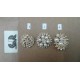 BROCHE METAL CRISTAL