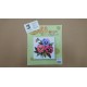 KIT FLORES DE MEDIO PUNTO 20*20 CM CONTIENE AGUJA E HILOS