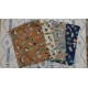BOLSA MERIENDA PERRITOS 23*29 CM 100% ALGODÓN