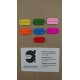 HANDMADE HECHO A MANO PLACA MADERA COLORES SURTIDOS 2CM