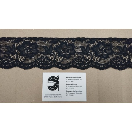 PUNTILL ELÁSTICA DE 6 CM  84% JACQUARD 16% SPANDEX
