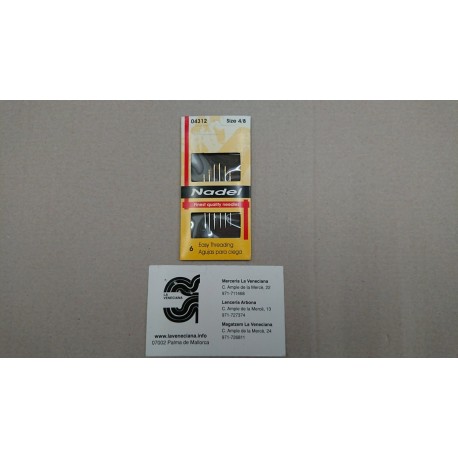 AGUJAS DE CIEGO 6 U. Nº 4-6-8