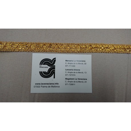 GALON METALIZADO  12 MM