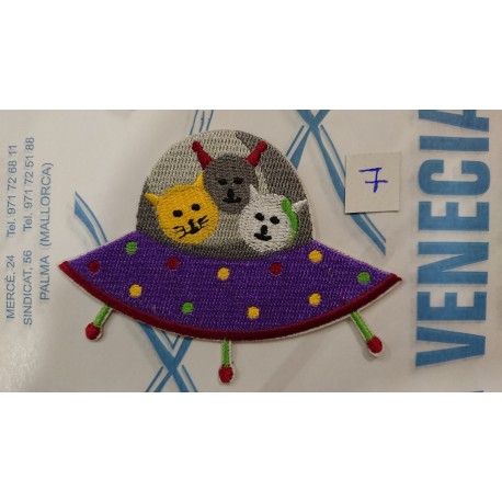 APLICACION ANIMALES ASTRONAUTAS 10*7 CM TERMOADHESIVA