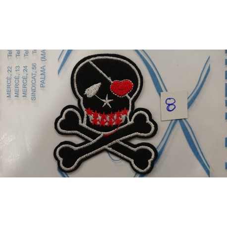 APLICACION CALAVERAS 8*8 CM TERMOADHESIVAS
