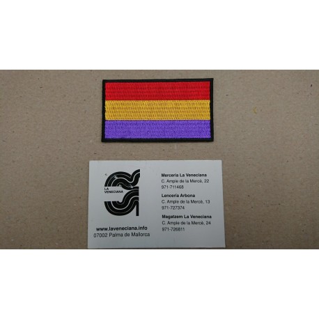 APLICACION BANDERA REPUBLICA TERMOADHESIVA