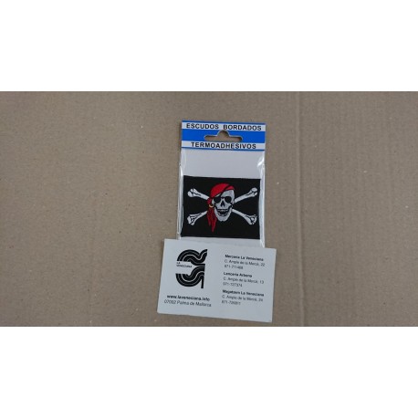 APLICACION BANDERA PIRATA TERMOADHESIVA