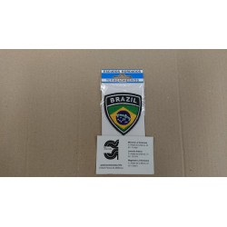 APLICACION ESCUDO BANDERA BRASIL TERMOADHESIVA 6*6 CM