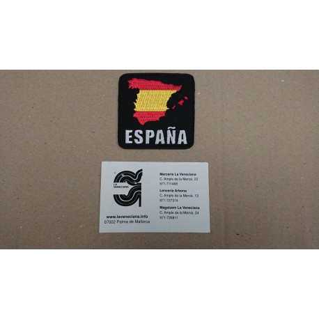 APLICACION MAPA ESPAÑA TERMOADHESIVA 6*6 CM