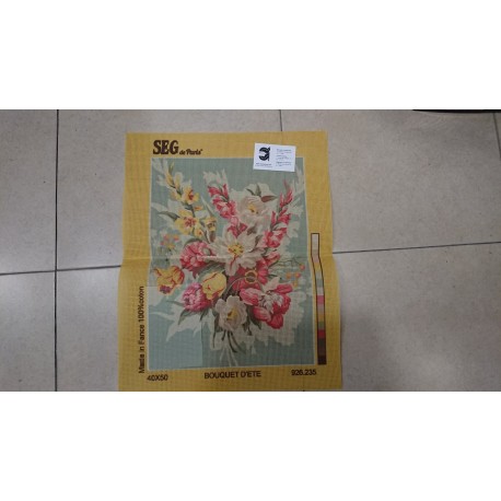 CAÑAMAZO DE MEDIO PUNTO 40*50 CM FLORES