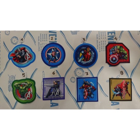 APLICACION VENGADORES 6.5*6.5 CM TERMOADHESIVA