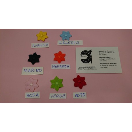 APLICACION FLOR 2.5*2.5 CM TERMOADHESIVA