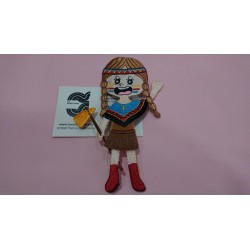 APLICACION NIÑA INDIA 13*5 CM TERMOADHESIVA