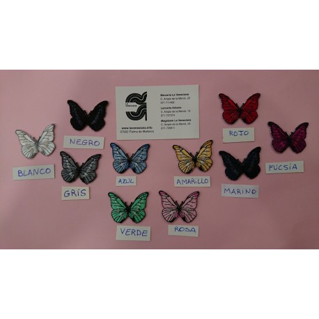 APLICACION MARIPOSA 3*3 CM TERMOADHESIVA