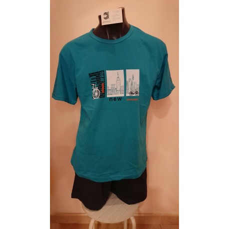 PIJAMA HOMBRE 50% ALGODON 50% POLIESTER