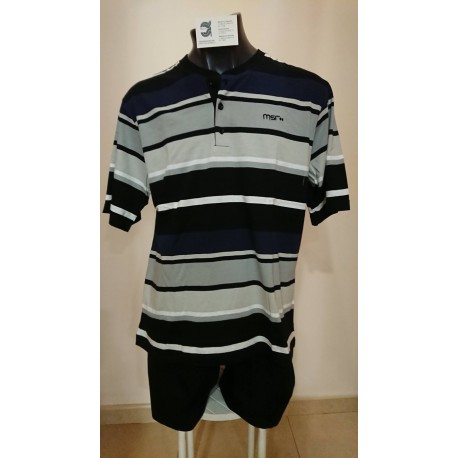 PIJAMA HOMBRE   MANGA CORTA 100% ALGODON