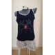 PIJAMA TIRANTES CORAZON    100% ALGODON