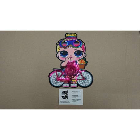 APLICACION MUÑECA LENTEJUELA TERMOADHESIVA 20*16 CM