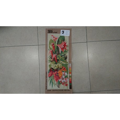 CAÑAMAZO  MEDIO PUNTO 255*60 CM FLORES