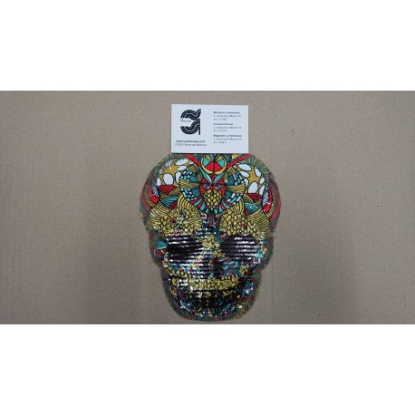 APLICACION LENTEJUELAS BICOLOR CALAVERA TERMOADHESIVA