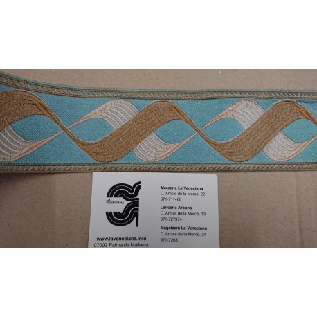 GALON JAQUARD GRECA 60 MM