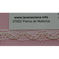 PUNTILLA ALGODÓN CON BRILLO 1 CM