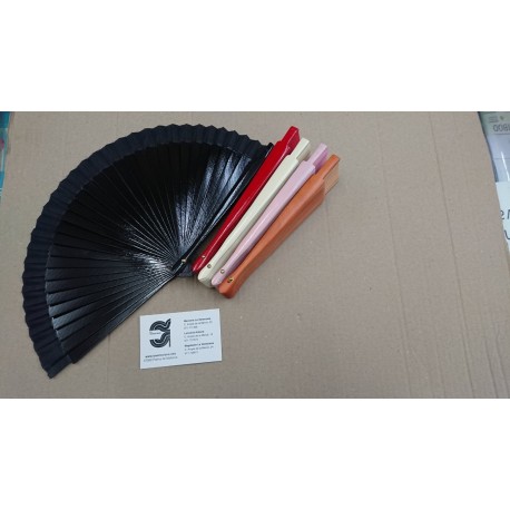 ABANICO LISO MADERA 19 CM