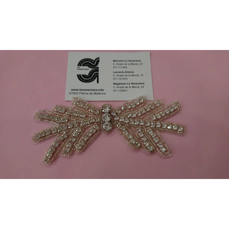 APLIQUE STRASS TERMOADHESIVO APROX 6*14 CM