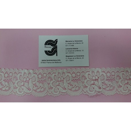 PUNTILLA NYLON ELASTICA 4 CM