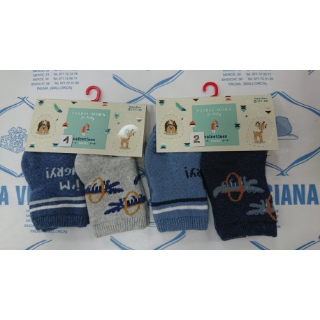 CALCETÍN BEBÉ TÉRMICO ANTIDESLIZANTE PACK DE 2 NIÑO