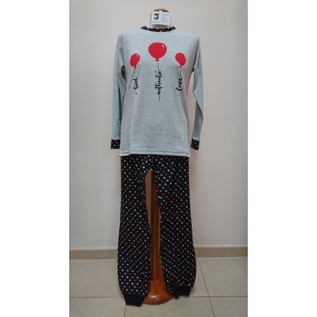PIJAMA MUJER 50% ALGODON