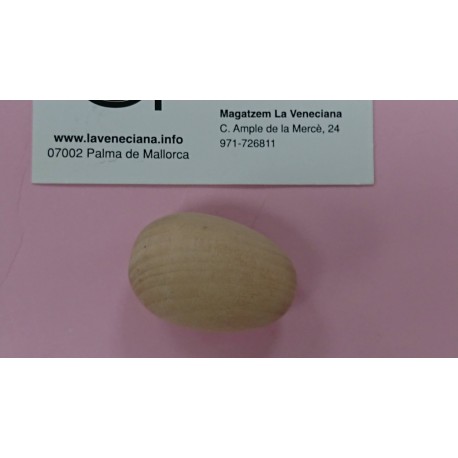 HUEVOS DE MADERA PEQUEÑOS APROX 4*2.5 CM